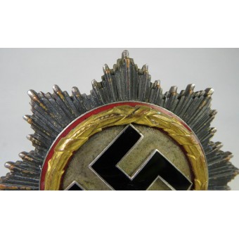 Duits kruis in goud - Deutsches Kreuz in goud, deschol met miniatuur. Espenlaub militaria